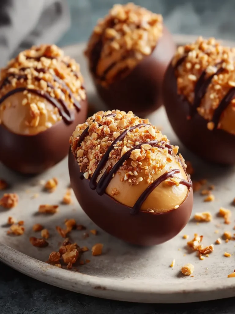 no-bake crunchy peanut butter eggs First Image