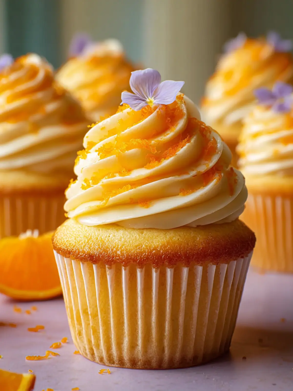 orange creamsicle cupcakes First Image